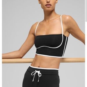 ALO Yoga Black Streamlined Bra Tank